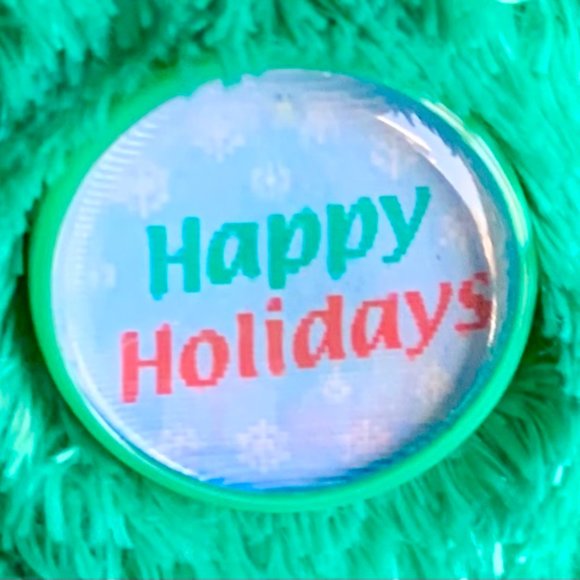 2002 4564 Green Holiday Teddy Bear Reindeer Hat Christmas Ty Beanie Baby MWMT - Picture 6 of 9